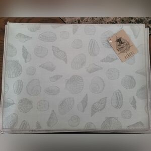 4 Matching Sea Shell Place Matts